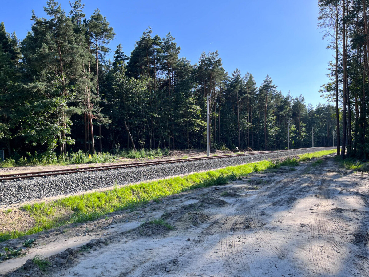 Budowa linii kolejowej z Rzeszowa na lotnisko w Jasionce [sierpień 2023]